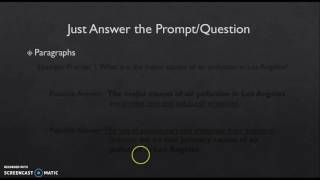 How to  Answer Writing Prompts