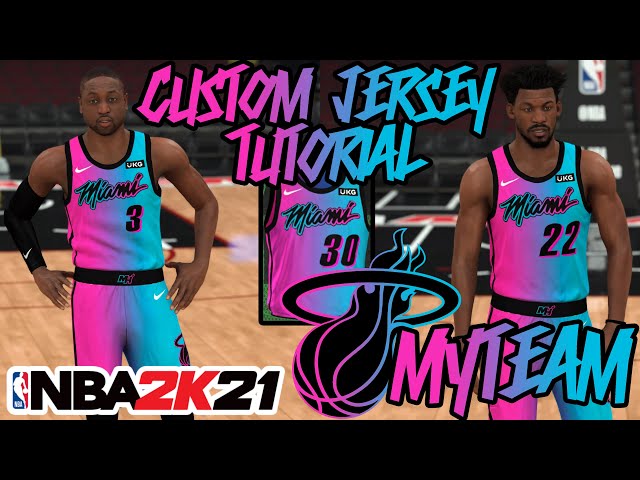 NBA 2K18 Miami Heat City Edition Jersey & Court Tutorial 