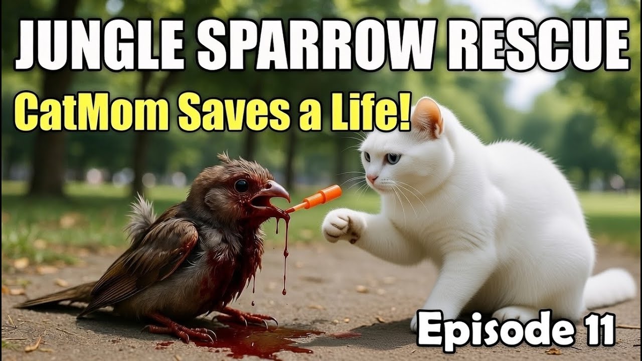 CatMom Adventure  Episode 11 Sparrow Rescue  Saves a life 