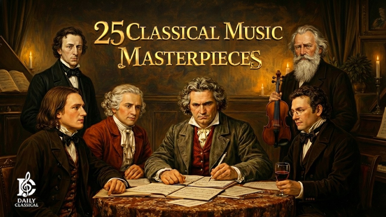 25 шедевров классической музыки для отдыха и души | Шопен, Моцарт, Бетховен, Бах, Вивальди