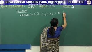 BASIC MATHS | 1st PUC | CH 02 | SETS - PROBLEMS | S03