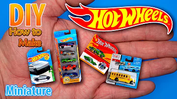 Mini Hot Wheels cars for DollHouse. How to make Miniature cars