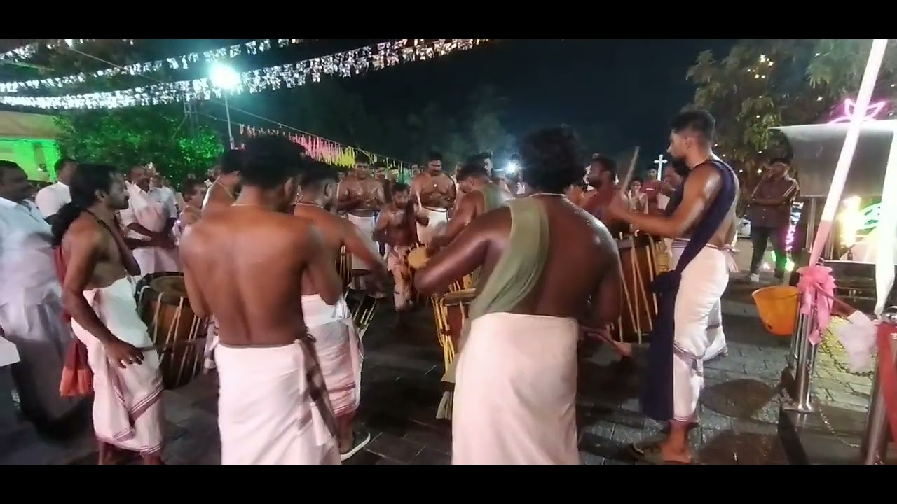 ചെണ്ടമേളം orthodox church puthuvely 