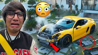 Car Crash 😰 Porche Ka Accident 😭 Ab Kya Hoga @souravjvlogs #souravjoshivlogs Sourav Joshi Vlogs