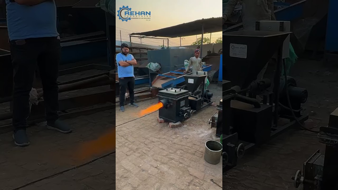 Flash 3 Biomass wood pellets burner for copper,Zinc,Scrap melting 