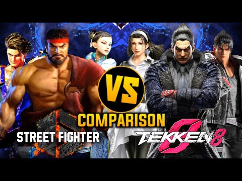 Tekken 8 vs Street Fighter 6 base roster. Tekken 8 has plenty of