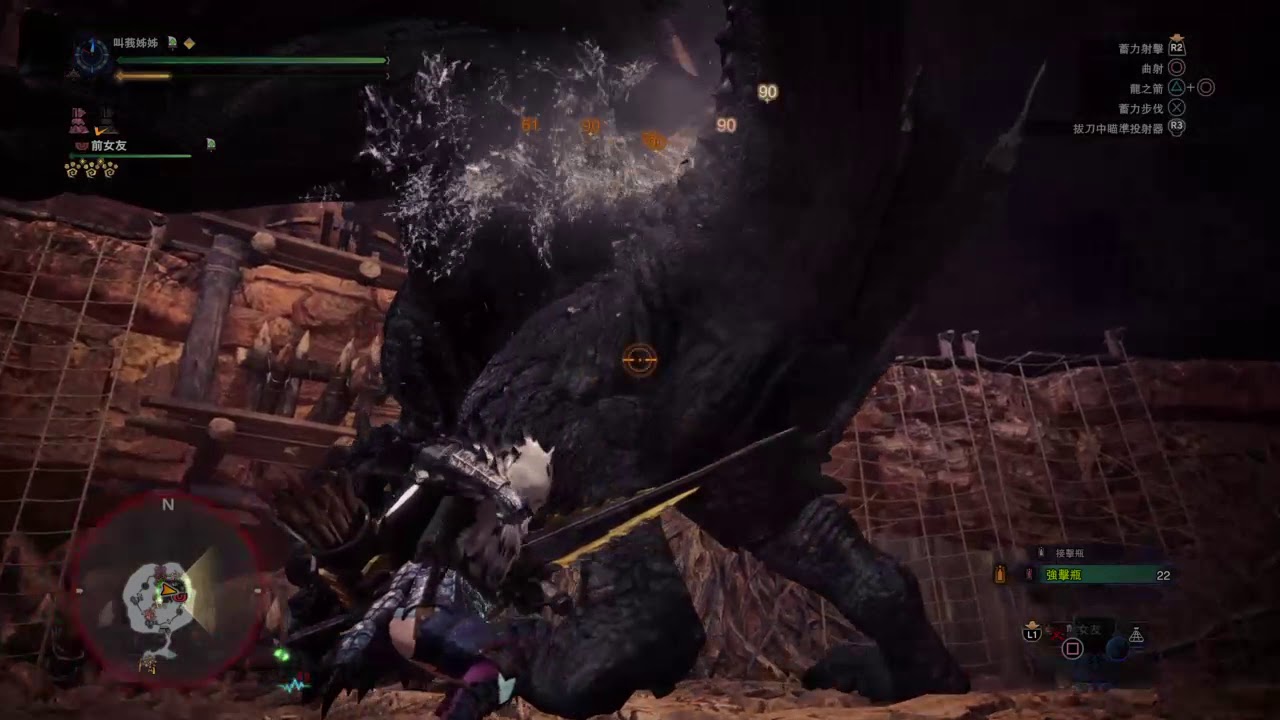 Mhw I 魔物猎人 世界 冰原黑角龍2分45秒冰弓 Youtube