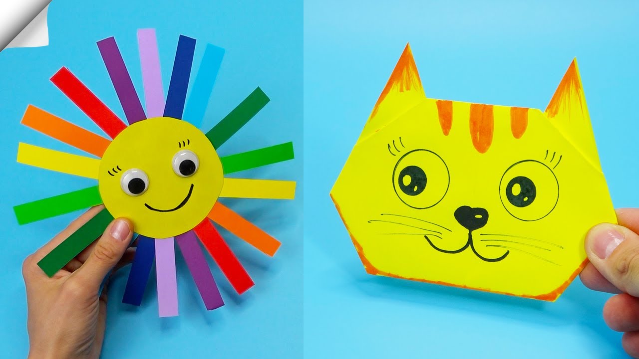 12 DIY paper toys  Moving paper craft 