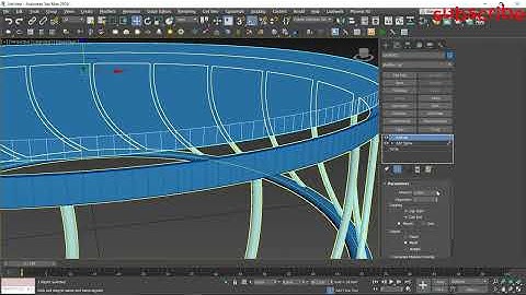 Autodesk 3ds Max Modern Round Coffee Table Modeling