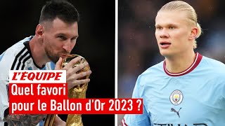 Messi vs Haaland : Quel favori pour le Ballon d'Or 2023 ?