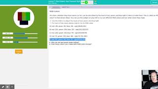 Code.org Unit 2 Lesson 7 Part 3 RGB