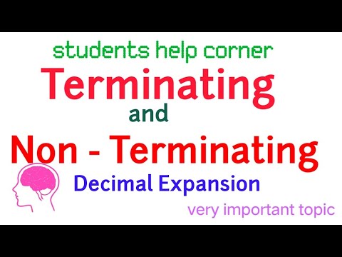 What are Terminating and Non Terminating decimal Expansion, in HINDI ...