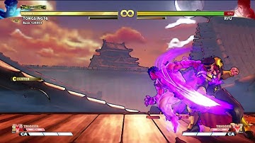 STREET FIGHTER 5 CHAMPION EDITION MASTER BISON BASIX EX. MOVE ( TRAINING MODE ) CONTROLLER MODE