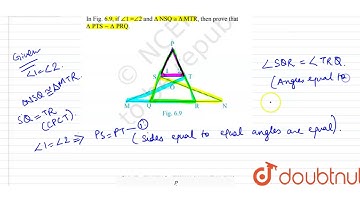 In figure, if `angle1=angle2` and `DeltaNSQ=DeltaMTR`, then prove that `DeltaPTS~DeltaPRQ`.