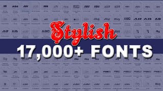 Stylish 17000+ Fonts | 17000+ fonts 2020 | new fonts 2020 | trendy fonts punjabi/ hindi/ english screenshot 3