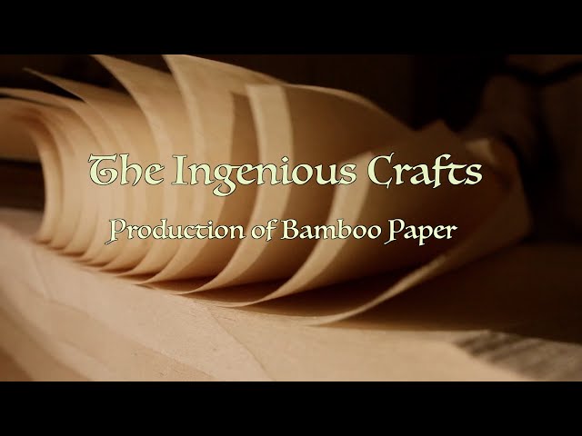 The Ingenious Crafts: Production of bamboo paper - YouTube