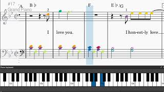 I Honestly Love You - Olivia Newton John - Easy piano tutorials with sheet music @PianoMidiTutorials