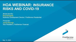 HOA Webinar: Insurance Risks and COVID-19