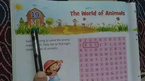 Class 1st EVS - Lesson No. 19 - The World of Animals