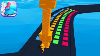 STACK COLORS! game MAX LEVEL 💕🌈👩🏻‍🦰 Gameplay All Levels Walkthrough iOS, Android New Game Pro Level screenshot 4