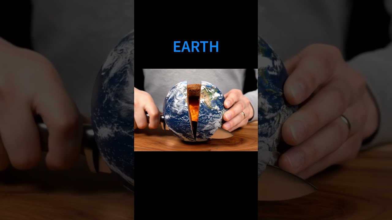 Cutting through planets🪐 #asmr #planet #n8n #ai