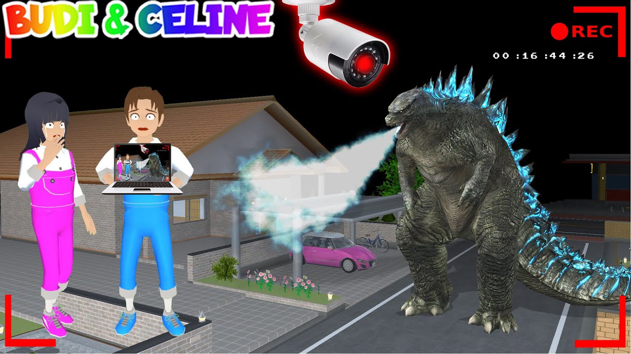 Yuta Mio Panik CCTV Merekam Monster Godzilla Berbahaya di Depan Rumah 😱 | Culik Semua Warga Sakura