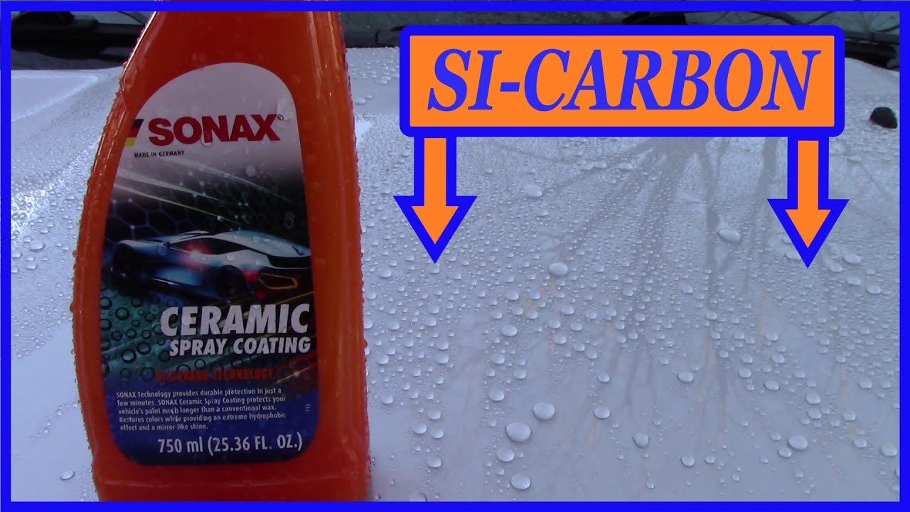 Sonax Ceramic Spray Coating With SI-Carbon Technology! Crazy Hydrophobic 