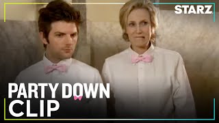 Party Down | ‘A Leg Made Footless By Pot’ Ep. 3 Clip | STARZ