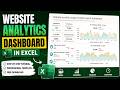 Build a Website Analytics Dashboard in Excel | Free Template
