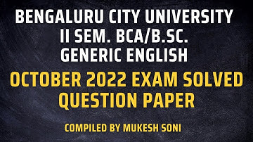 2022 Exam Solved QP-BCU-2nd Sem. BCA/B.Sc.