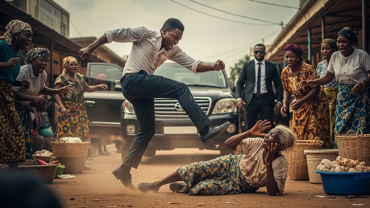 He Kicked His Beggar Mother at the Market — Not Knowing She Had Just Become a Billionaire