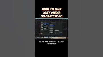 How To Link Lost Media On CapCut PC #TrioTeam #shorts
