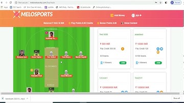 Dream11 Website Clone Script only $59 in Hindi - #Melosports