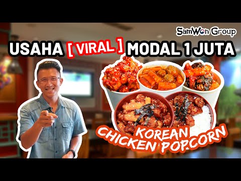 Virtual Waralaba Samwon Korean Chicken Popcorn-Peluang Usaha Viral 2022-Modal 1 Jt! NO Franchise Fee