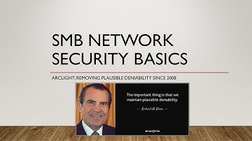 TMT 0014 SMB Network Security Basics