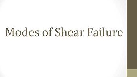 KTU DCS CE301 MODULE II MODES OF SHEAR FAILURE