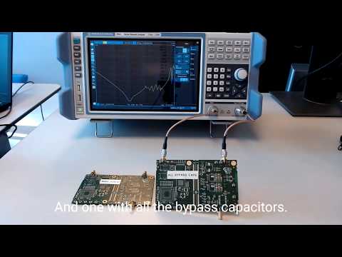 PDN/bypass impedance measurement with a VNA/network analyzer