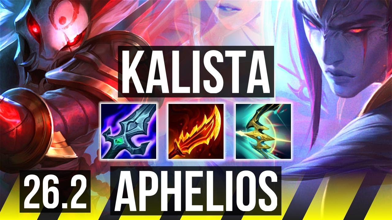 KALISTA & Thresh vs APHELIOS & Karma (ADC) | Perfect KDA: 20/0/2 | EUW Diamond | 26.2
