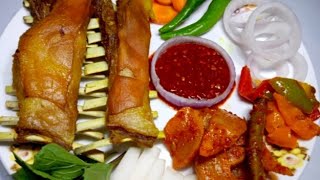 Tabak Maaz Wazwaan Recipe | Tabak Kaen | Fried Lamb Ribs | Kashmiri Wazwan | suzain's Kitchen.