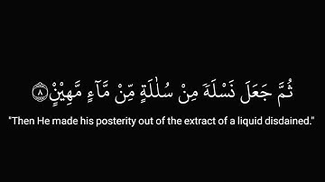 القارئ عبدالرحمن مسعد - سورة السجدة - شاشة سوداء