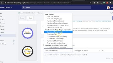 Apply automatic discounts to tagged customers or to a customer group in Shopify