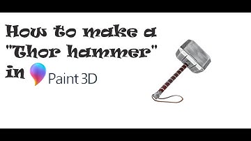 How to make a thor hammer | Paint 3D | Marvel Studios | Tech Guitar