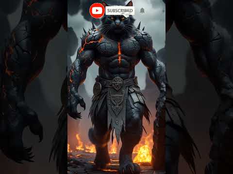 A Big Cat Is Walking Holding A Stick In His Hand2025 Cat Babytoons Catcooking Funny Edms Cat