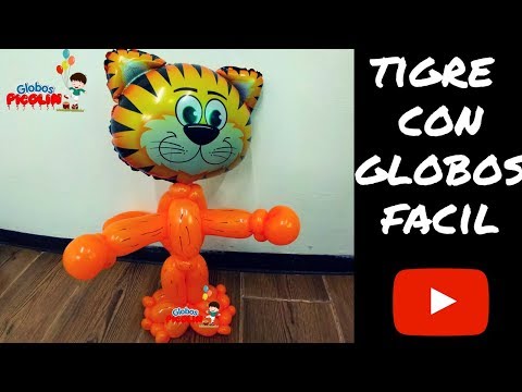 Como hacer un tigre con globos #208
