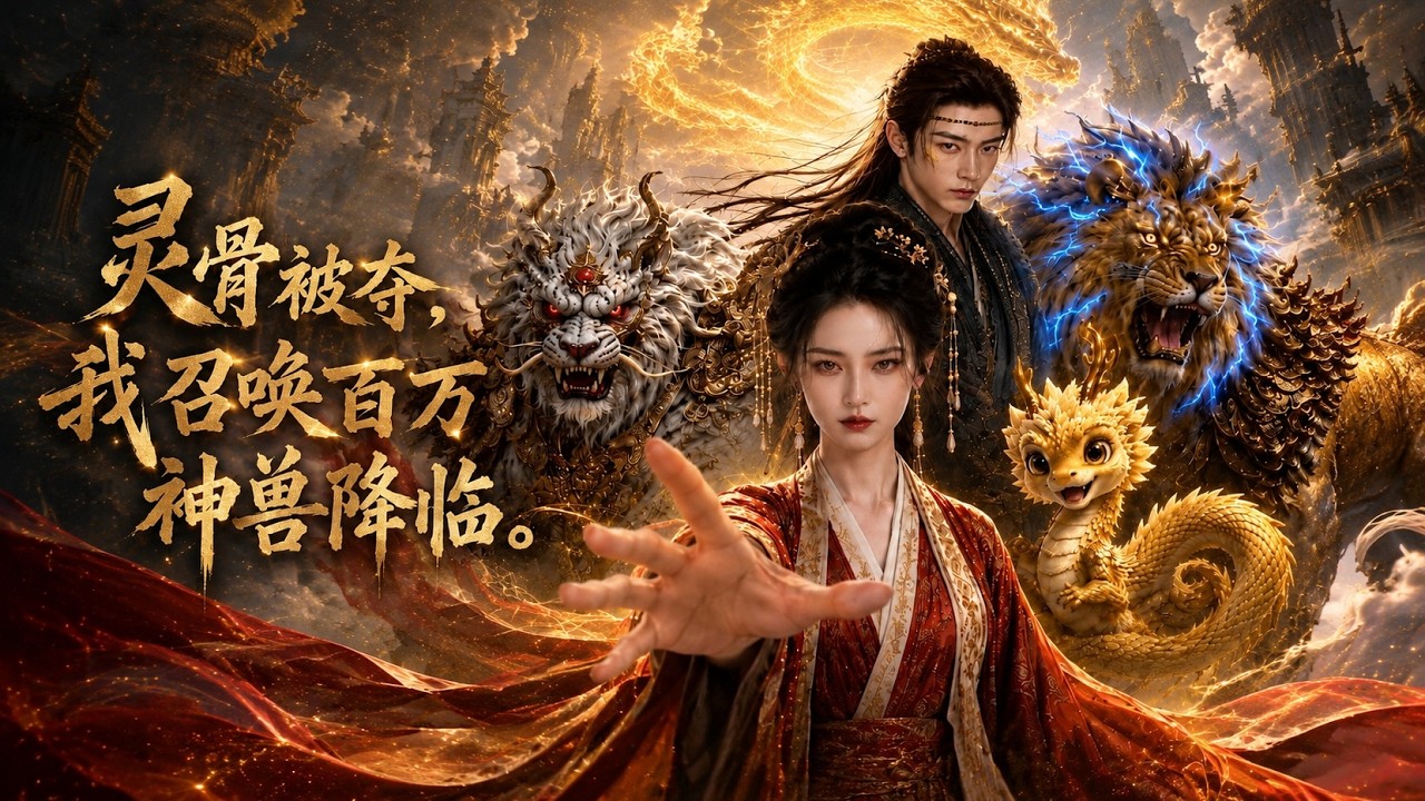 【高清全集】《灵骨被夺我召唤百万神兽降临》 #逆袭 #爱情 #甜宠 #反转 #热门短剧 #drama #爽剧 #電影 #精彩影视 #AI短剧