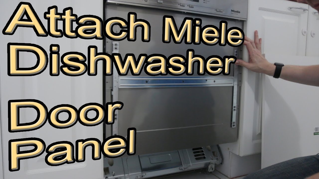 bosch dishwasher front panel installation