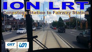 ION LRT - GRT 2018 Bombardier Flexity Freedom (Conestoga Station to FairwayStation) [Front View]