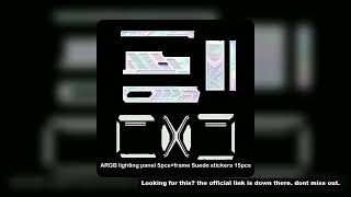 AURA SYNC Lighting Panels ARGB Suede Decor Kit for ROG HYPERION GR701 Gaming Desktop Case