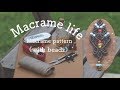 《マクラメ編み》Macrame pattern with beads マクラメパターン ビーズ応用編 DIY Macrame Jewelry