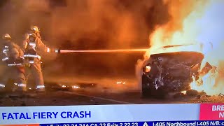 LOS ANGELES, CA PUB NOV 6, 2022, 5 KILLED IN FATAL CRASH AT MUGU ROCK IN VENTURA COUNTY SUNDAY!